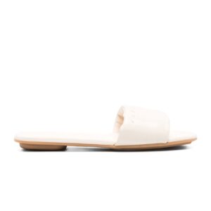 Hogan Slides-Sandalen aus weißem Leder