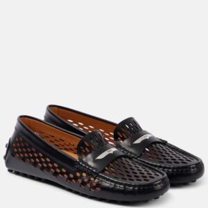 Tod’s Gommino-Loafer mit Perforierung schwarz