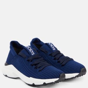 Tod's Sneakers Slip-on Kate Allacciata in Tessuto Blu
