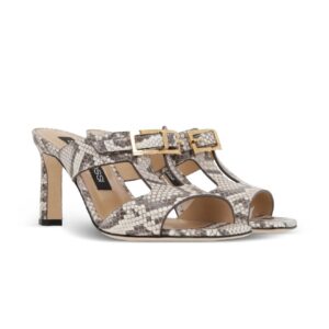 Sergio Rossi Nora-Mules mit Python-Print