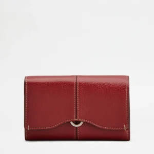 Tod's Portafoglio in Pelle Rosso