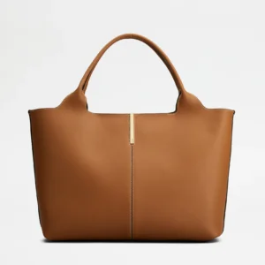 Tod's Borsa Shopping in Pelle Medio-Piccola Marrone