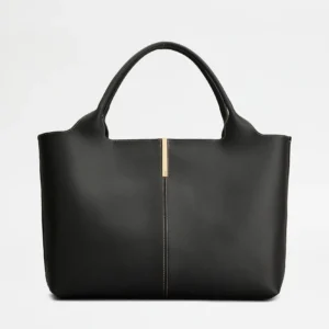 Tod's Borsa Shopping in Pelle Media Nera