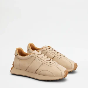 Tod's Sneakers T Vintage in Pelle Scamosciata Beige