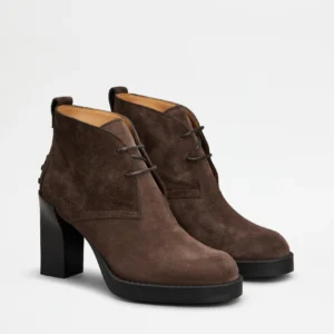 Tod's Tronchetto in Pelle Scamosciata Marrone