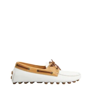 Tod’s Bubble Gommino Bootsschuh aus weißem Leder