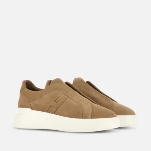 Hogan Slip-On H580 in Pelle Scamosciata Marrone