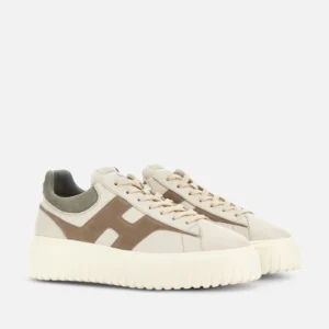 Hogan Sneakers H-Stripes Grigio Avorio Beige