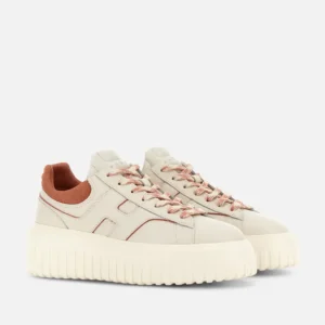 Hogan Sneakers H-Stripes Arancio Avorio