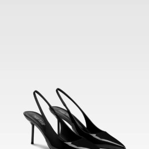 Paris Texas Lidia Slingback 70 in Vernice Nera
