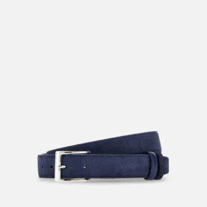 Hogan Cintura Reversibile Camoscio Pelle Blu