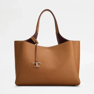 Tod's Borsa Tod's in Pelle Media Marrone Bordeaux