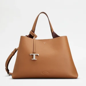Tod's Borsa in Pelle Media Marrone Bordeaux