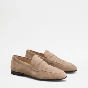 Tod's Mocassino in Pelle Scamosciata Pashmy Beige