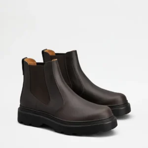 Tod's Stivaletto in Pelle Marrone