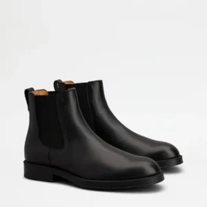 Tod's Stivaletto Chelsea in Pelle Nero