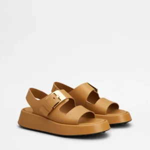 Tod's Sandalo in Pelle Cammello