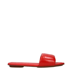 Hogan leather slide sandals in red