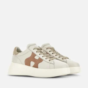 Hogan Sneakers Rebel Rosa Avorio Beige