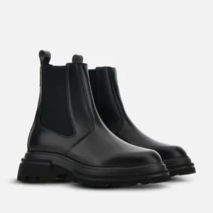 Hogan Chelsea Ankle Boots 10-Storey Nero