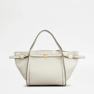 Tod's Borsa Shopping in Pelle Piccola Bianco