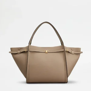 Tod's Borsa Shopping in Pelle Media Beige