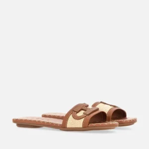 Hogan Sandali Flat H685 Marrone