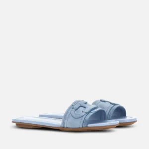Hogan Sandali Flat H685 Azzurro