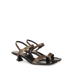 Sergio Rossi Bitt Sandali - Walnut