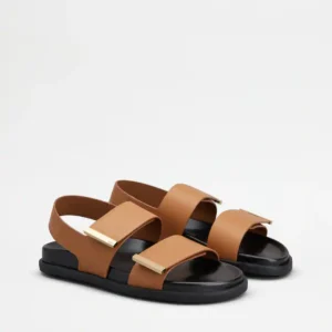 Tod's Sandalo in Pelle Marrone