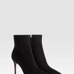 Paris Texas Stivaletto Vera in Pelle Scamosciata Nera