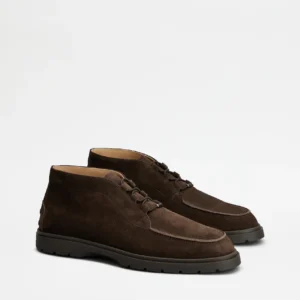 Tod's Polacchino in Pelle Scamosciata Marrone