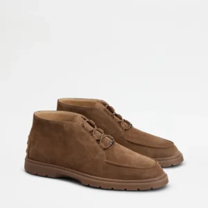 Tod's Polacchino in Pelle Scamosciata Marrone