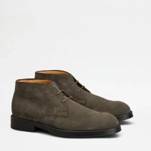 Tod's Polacchino in Pelle Scamosciata Marrone