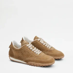 Tod's Sneakers in Pelle Scamosciata Beige